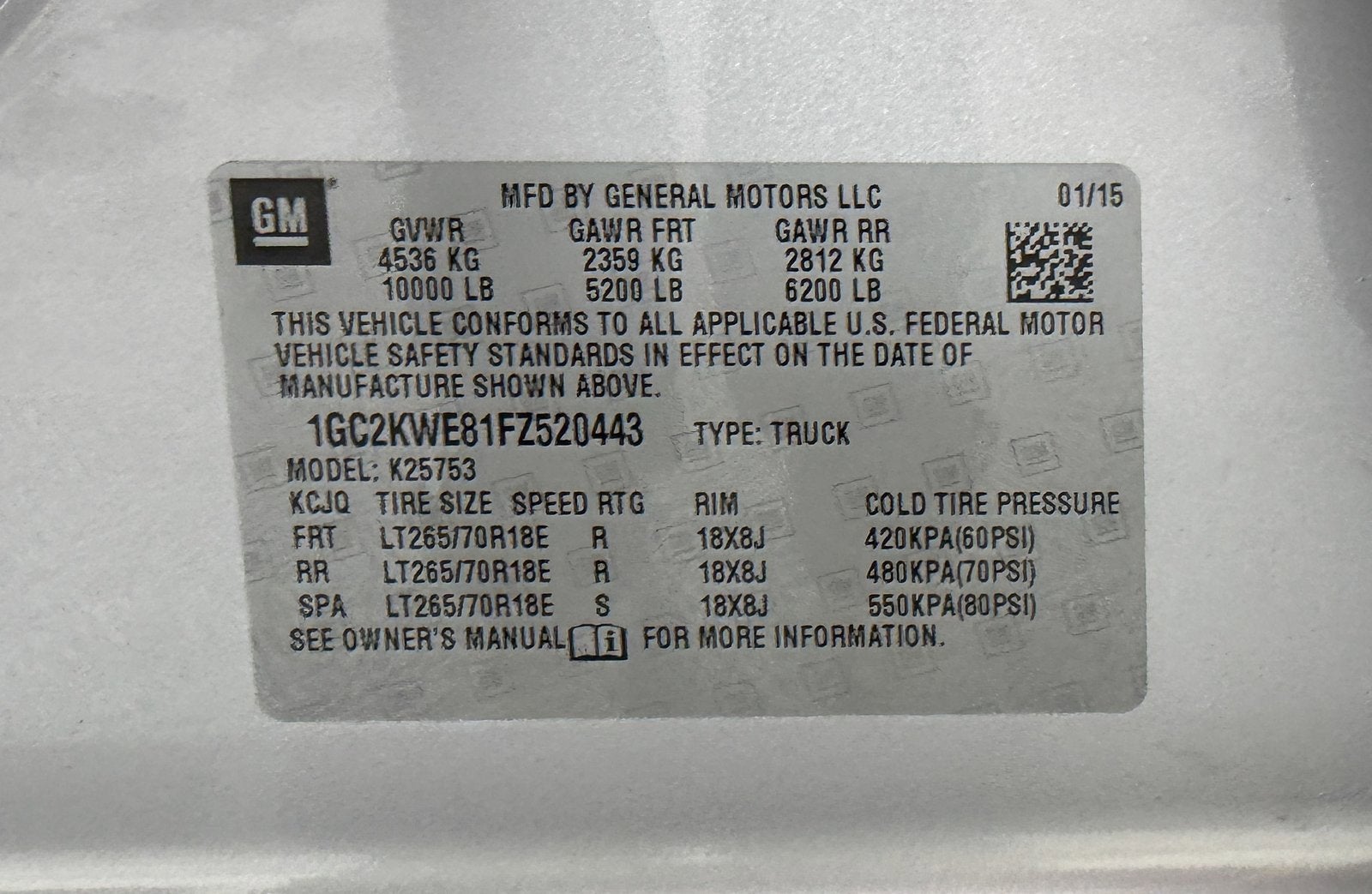 2015 Chevrolet Silverado 2500 HD LTZ