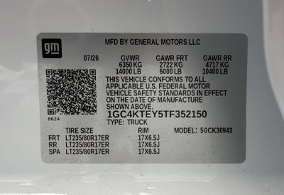 2026 Chevrolet Silverado 3500 HD LT DRW