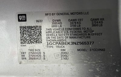 2022 Chevrolet Silverado 1500 Custom