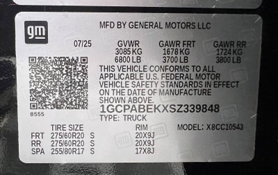 2025 Chevrolet Silverado 1500 Custom