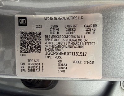 2026 Chevrolet Colorado WT