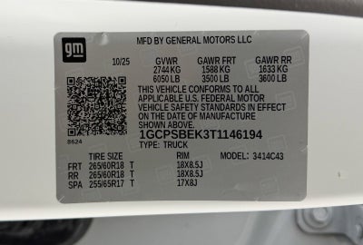 2026 Chevrolet Colorado WT