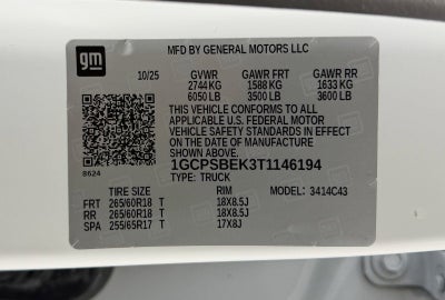 2026 Chevrolet Colorado WT