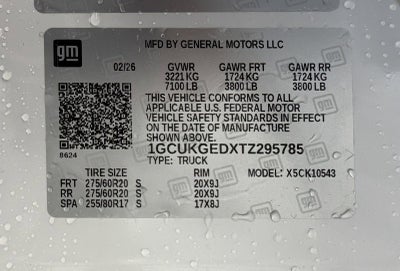 2026 Chevrolet Silverado 1500 LTZ