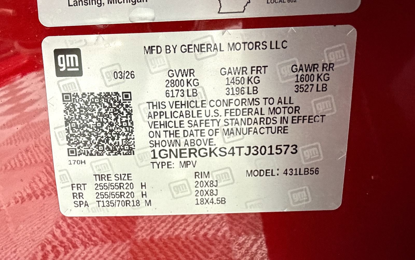 2026 Chevrolet Traverse LT