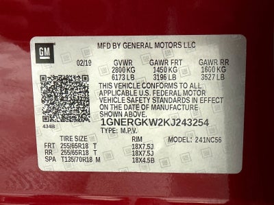 2019 Chevrolet Traverse LT Cloth