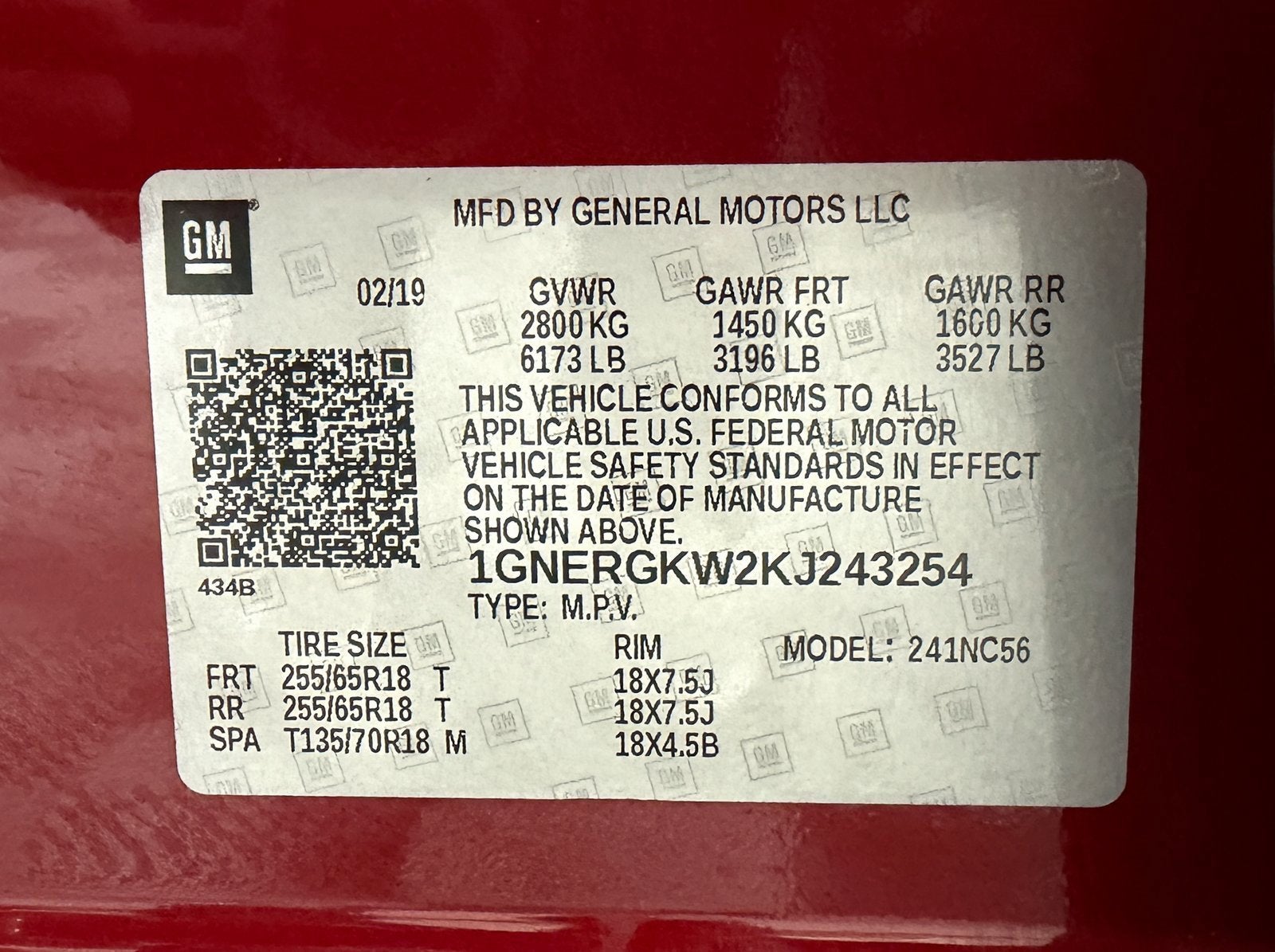 2019 Chevrolet Traverse LT Cloth