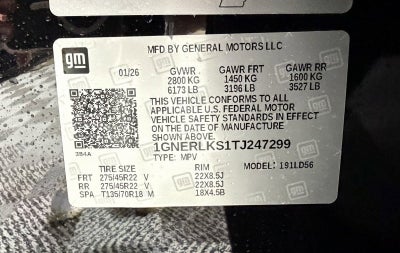 2026 Chevrolet Traverse RS