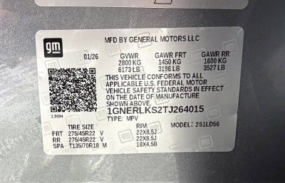 2026 Chevrolet Traverse RS