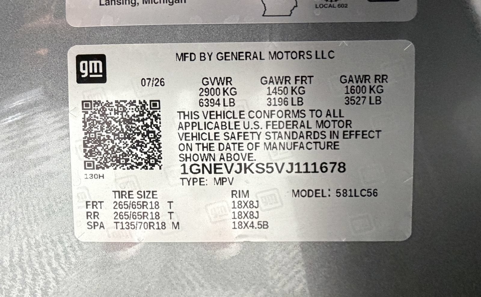 2027 Chevrolet Traverse Z71