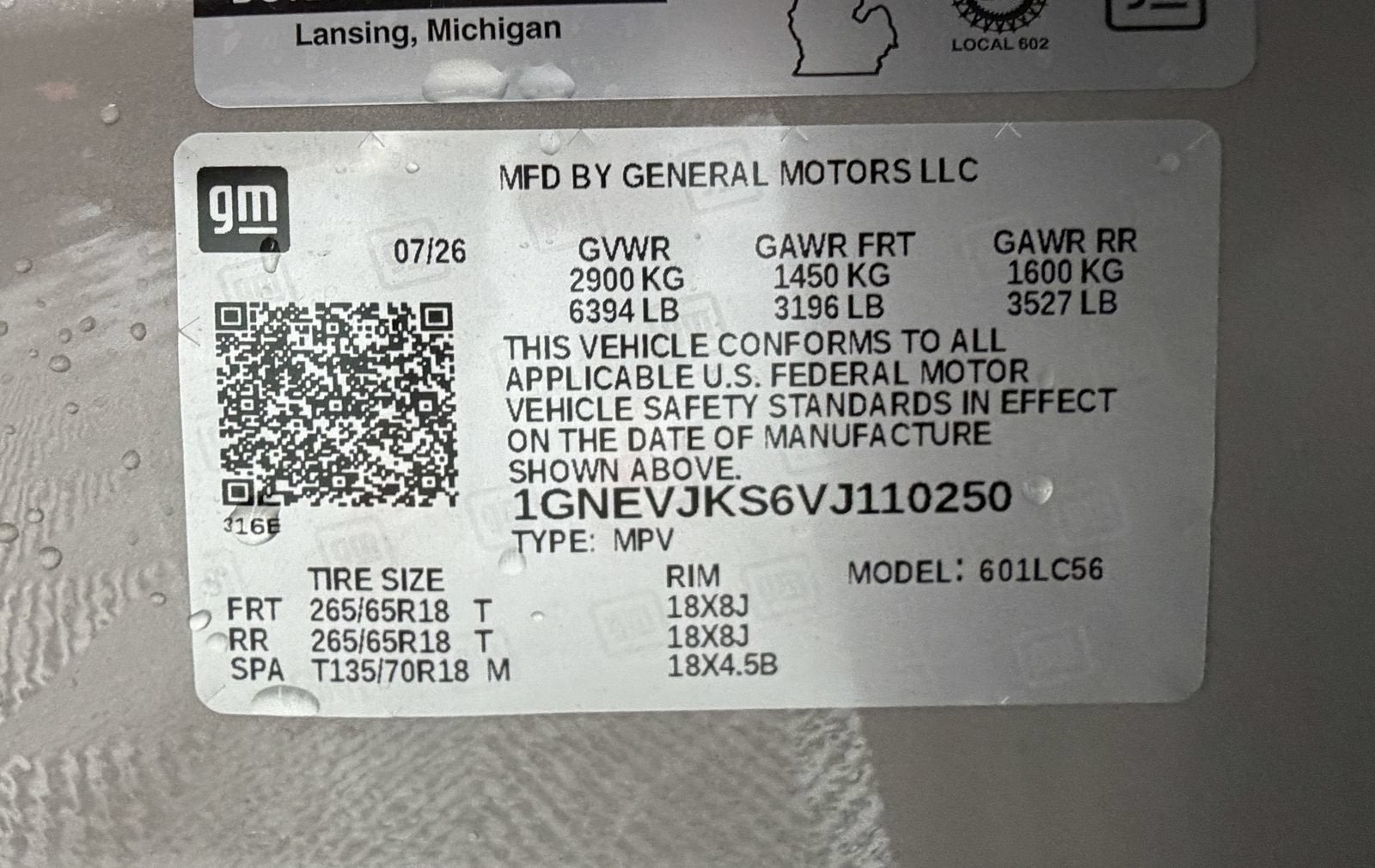 2027 Chevrolet Traverse Z71