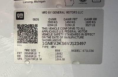 2027 Chevrolet Traverse Z71