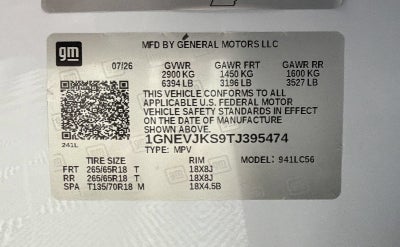 2026 Chevrolet Traverse Z71