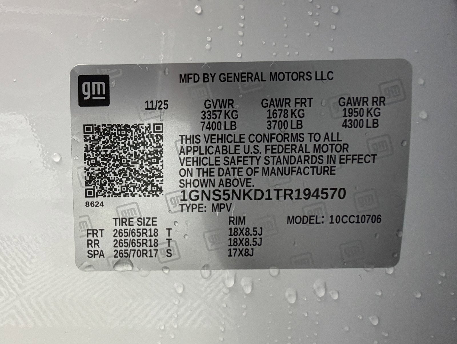 2026 Chevrolet Tahoe LT