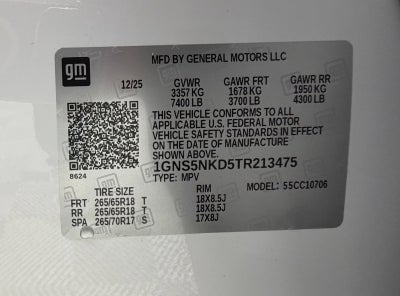 2026 Chevrolet Tahoe LT