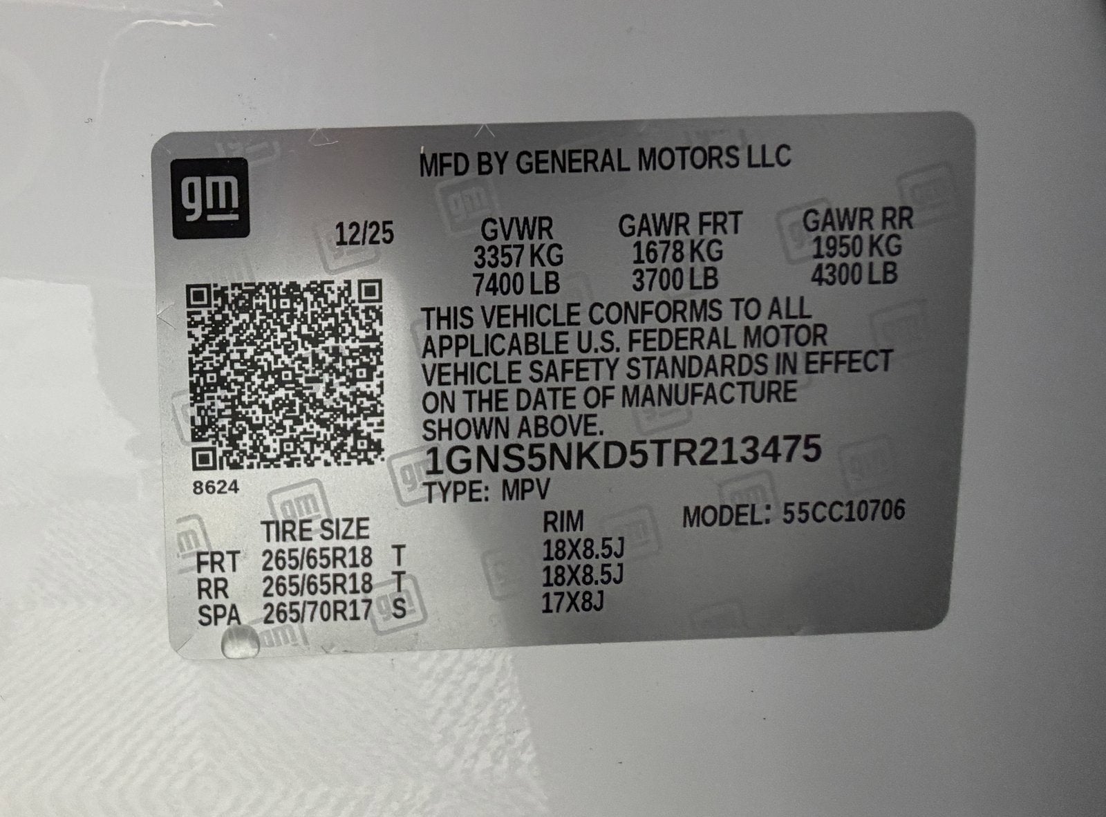 2026 Chevrolet Tahoe LT