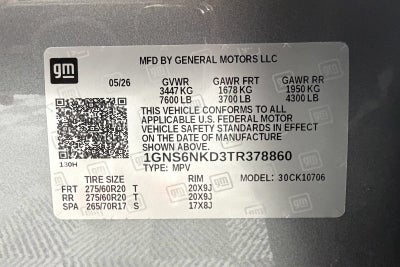2026 Chevrolet Tahoe LT