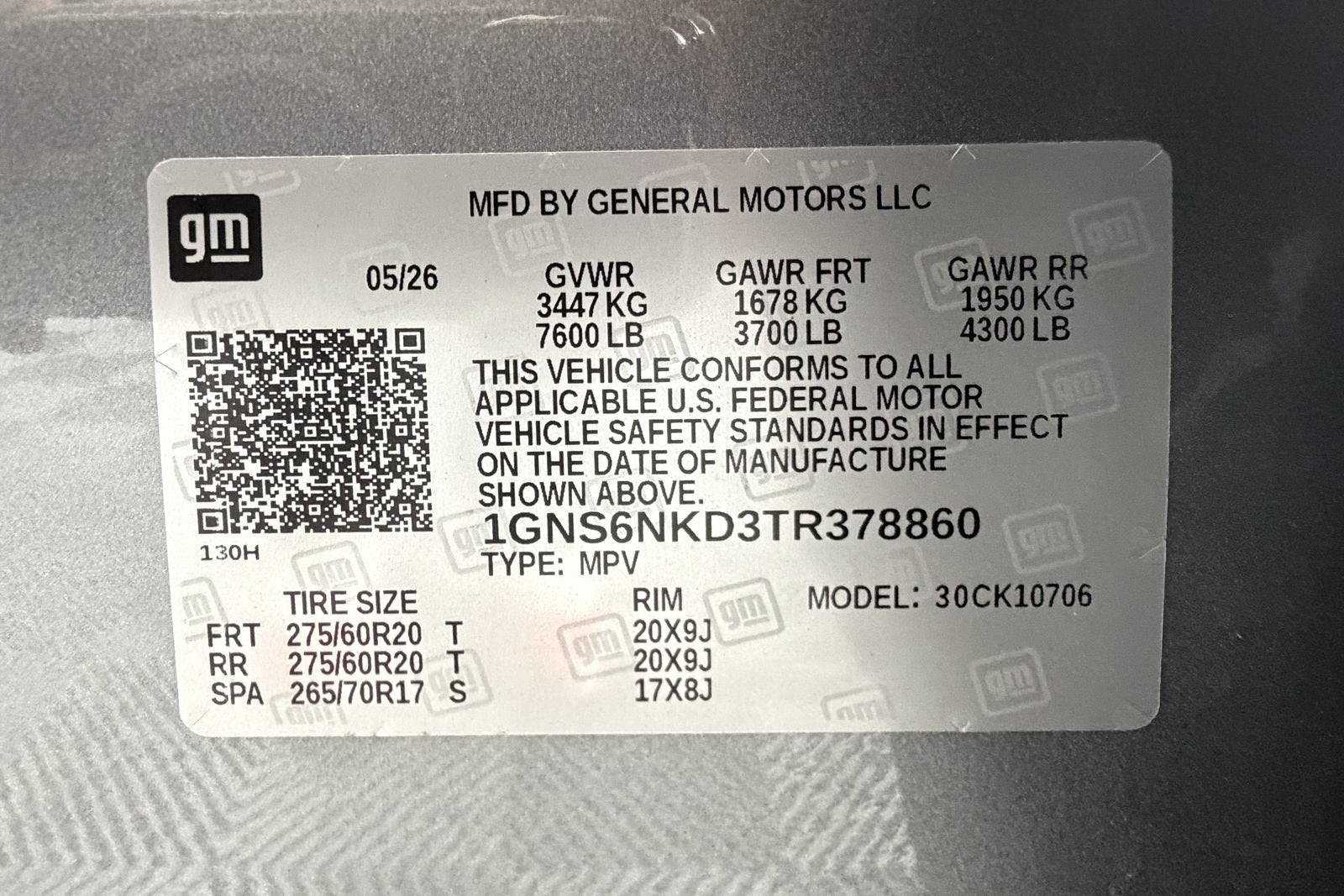 2026 Chevrolet Tahoe LT