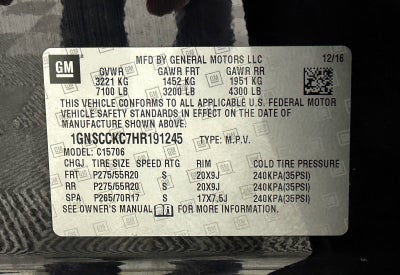 2017 Chevrolet Tahoe Premier