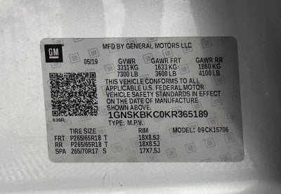 2019 Chevrolet Tahoe LT