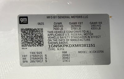 2021 Chevrolet Tahoe Z71