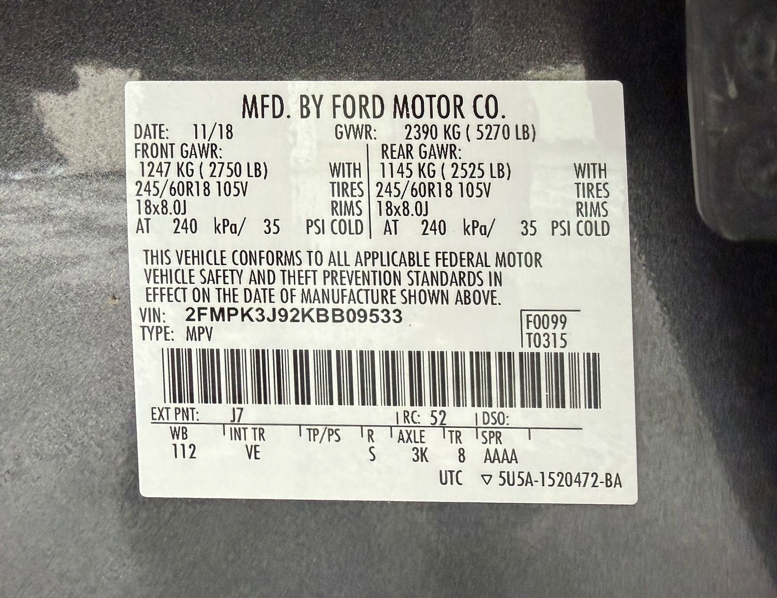 2019 Ford Edge SEL