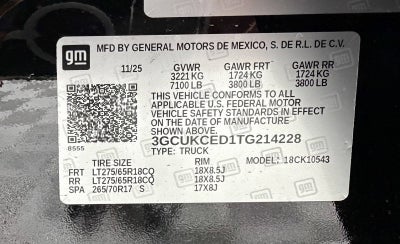 2026 Chevrolet Silverado 1500 Custom Trail Boss