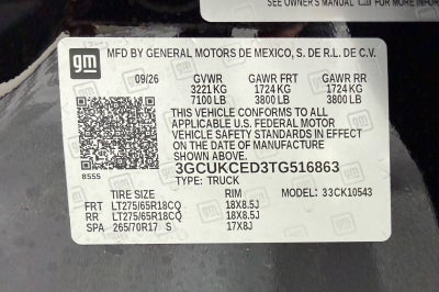 2026 Chevrolet Silverado 1500 Custom Trail Boss
