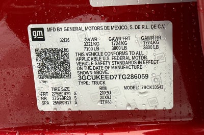 2026 Chevrolet Silverado 1500 RST