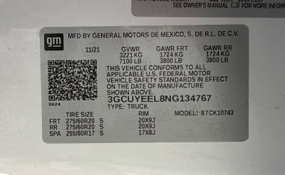 2022 Chevrolet Silverado 1500 LTD RST