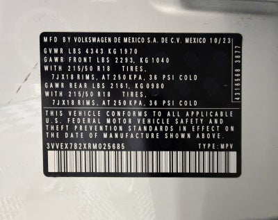 2024 Volkswagen Taos SE