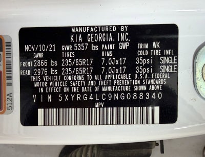 2022 Kia Sorento LX