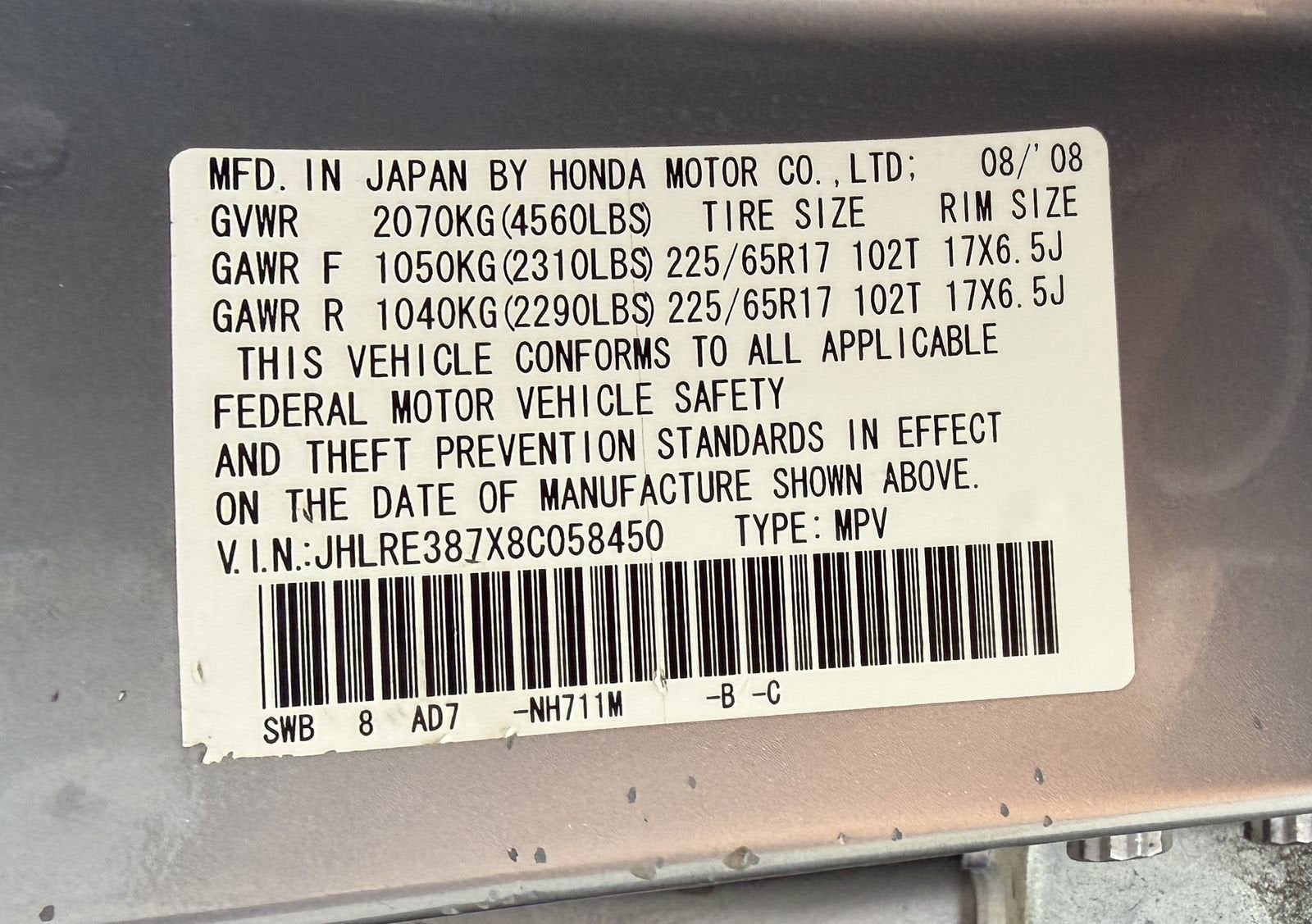 2008 Honda CR-V EX-L