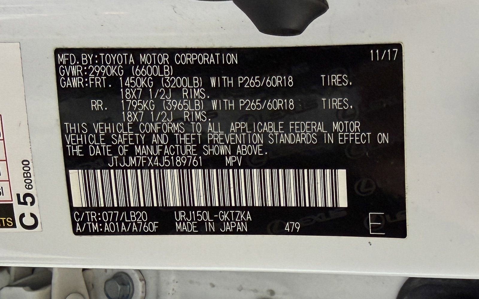 2018 Lexus GX GX 460 Luxury