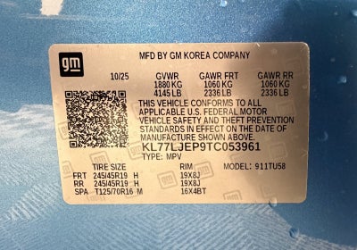 2026 Chevrolet Trax 2RS