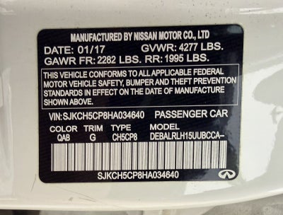 2017 INFINITI QX30 Premium