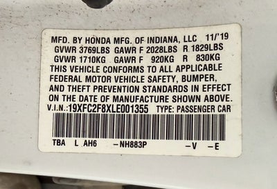 2020 Honda Civic Sedan Sport