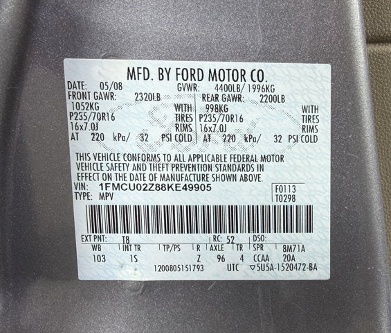 2008 Ford Escape XLS