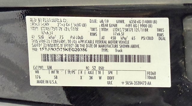 2019 Ford Super Duty F-350 DRW LARIAT