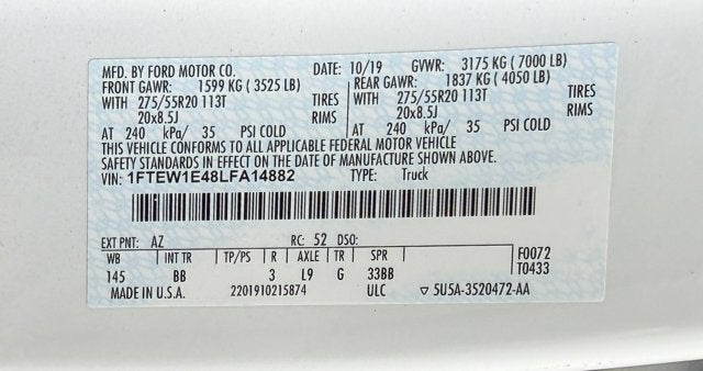 2020 Ford F-150 Platinum