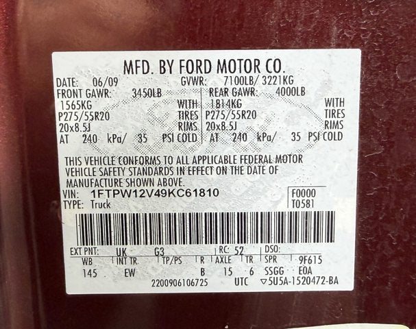 2009 Ford F-150 Lariat