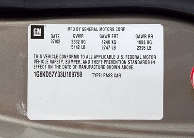 2003 Cadillac DeVille Base
