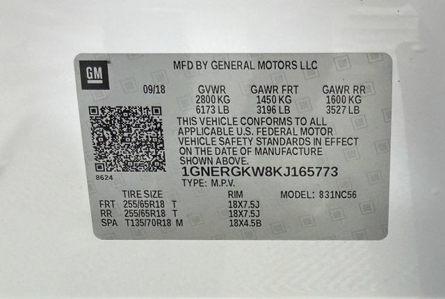 2019 Chevrolet Traverse LT Cloth