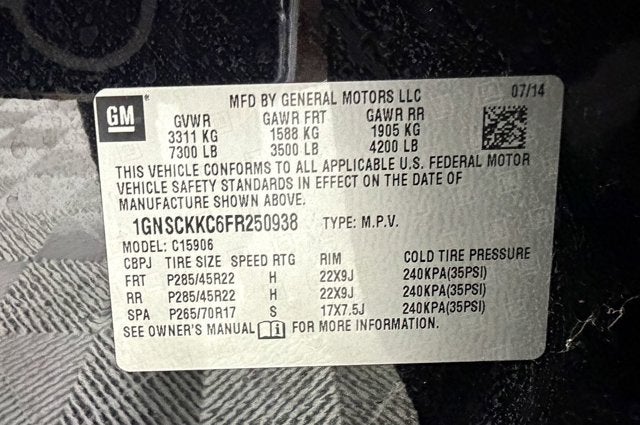 2015 Chevrolet Suburban LTZ