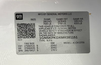 2021 Chevrolet Tahoe Z71