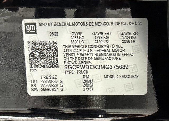 2021 Chevrolet Silverado 1500 Custom