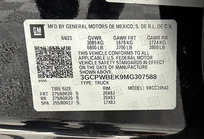 2021 Chevrolet Silverado 1500 Custom