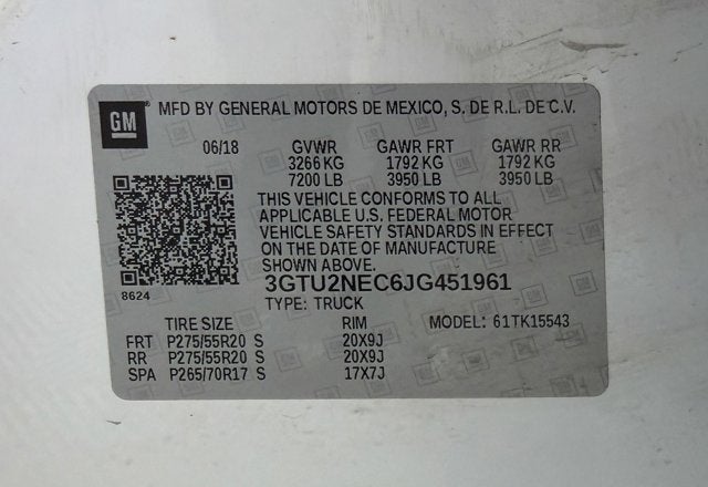 2018 GMC Sierra 1500 SLT