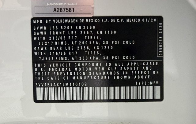 2020 Volkswagen Tiguan S