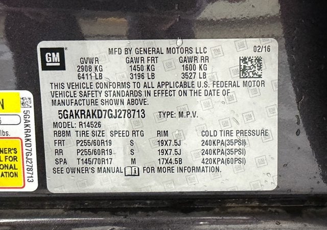 2016 Buick Enclave Convenience